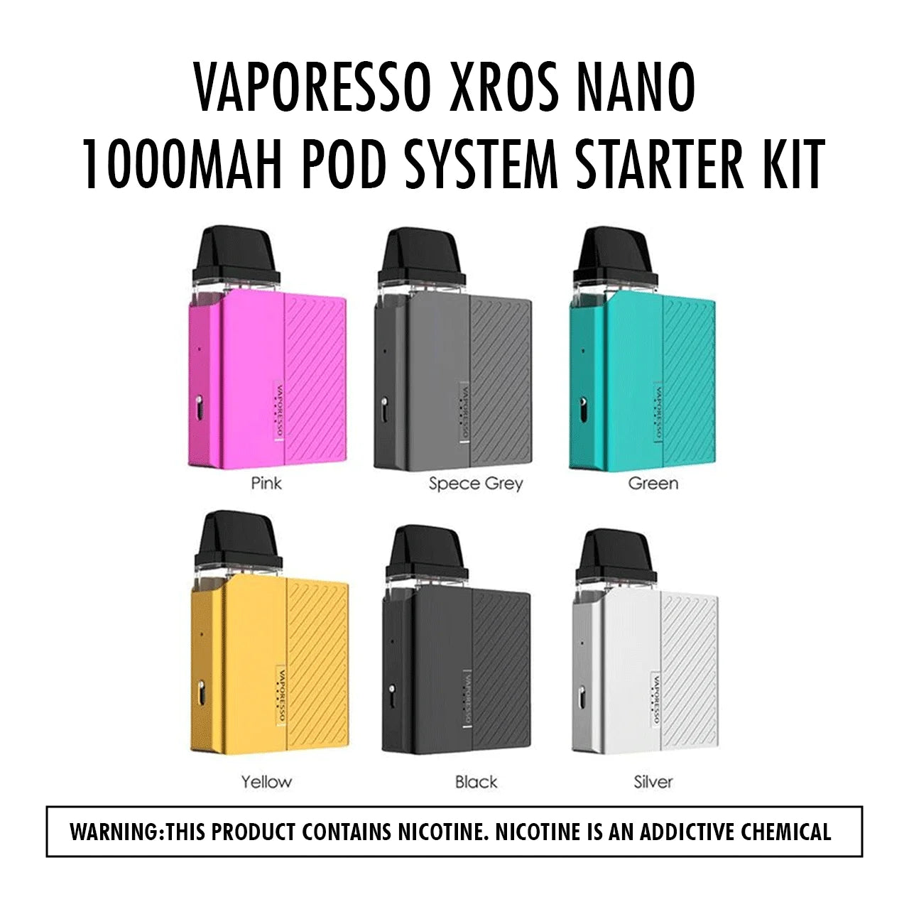 Vaporesso Xros Nano 1000mAh Pod System Starter Kit - HYPE WHOLESALE