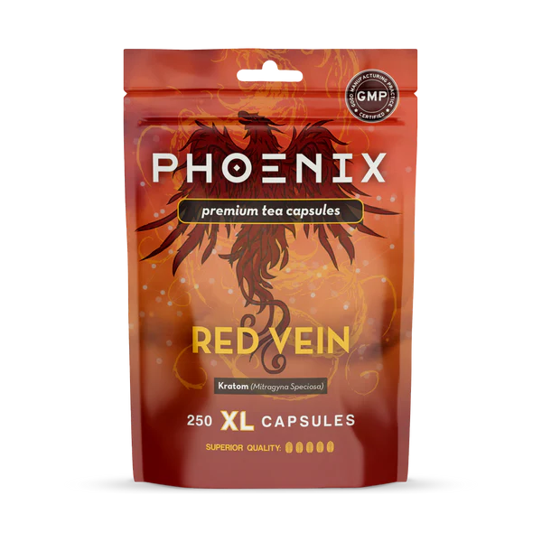 Phoenix Herbals Superior Red Vein Tea Leaf Powder Capsules