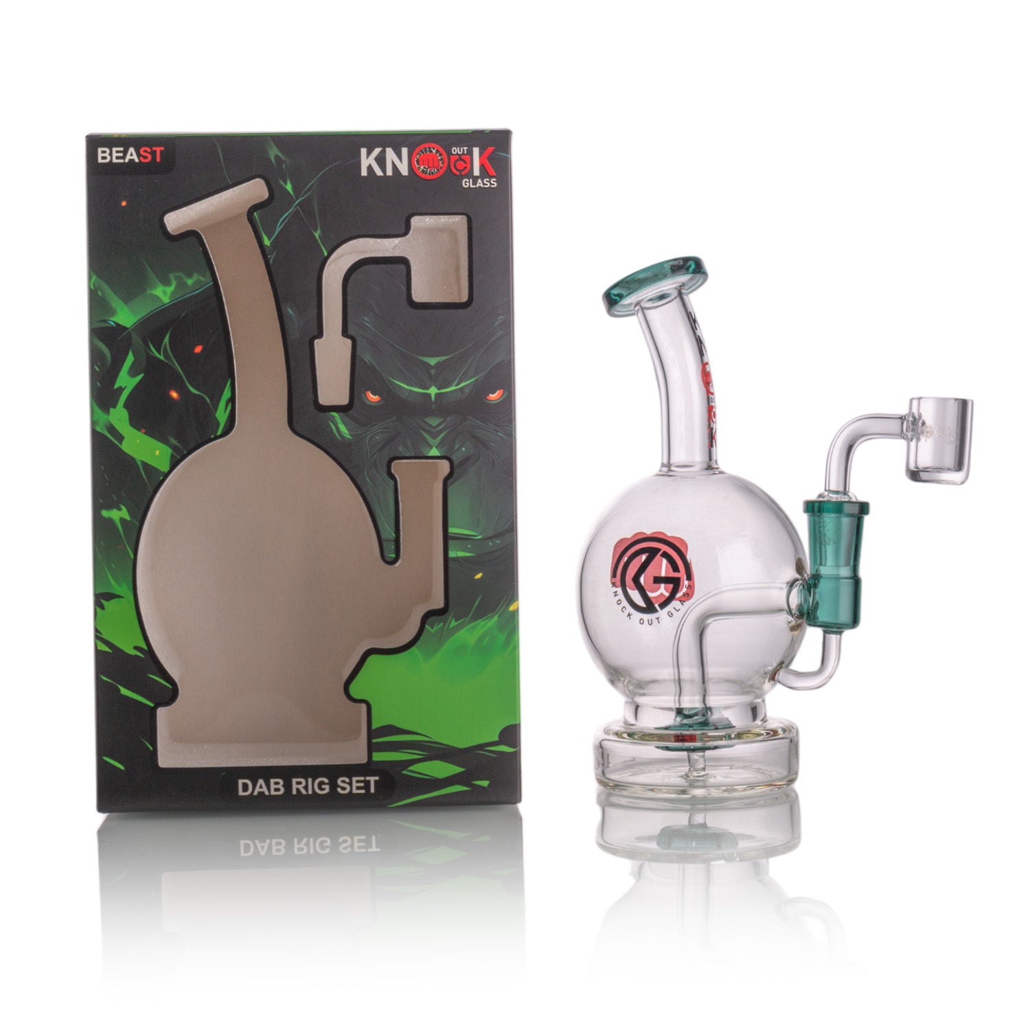 Knockout Glass: Beast Waterpipe 7.5 inch 4mm