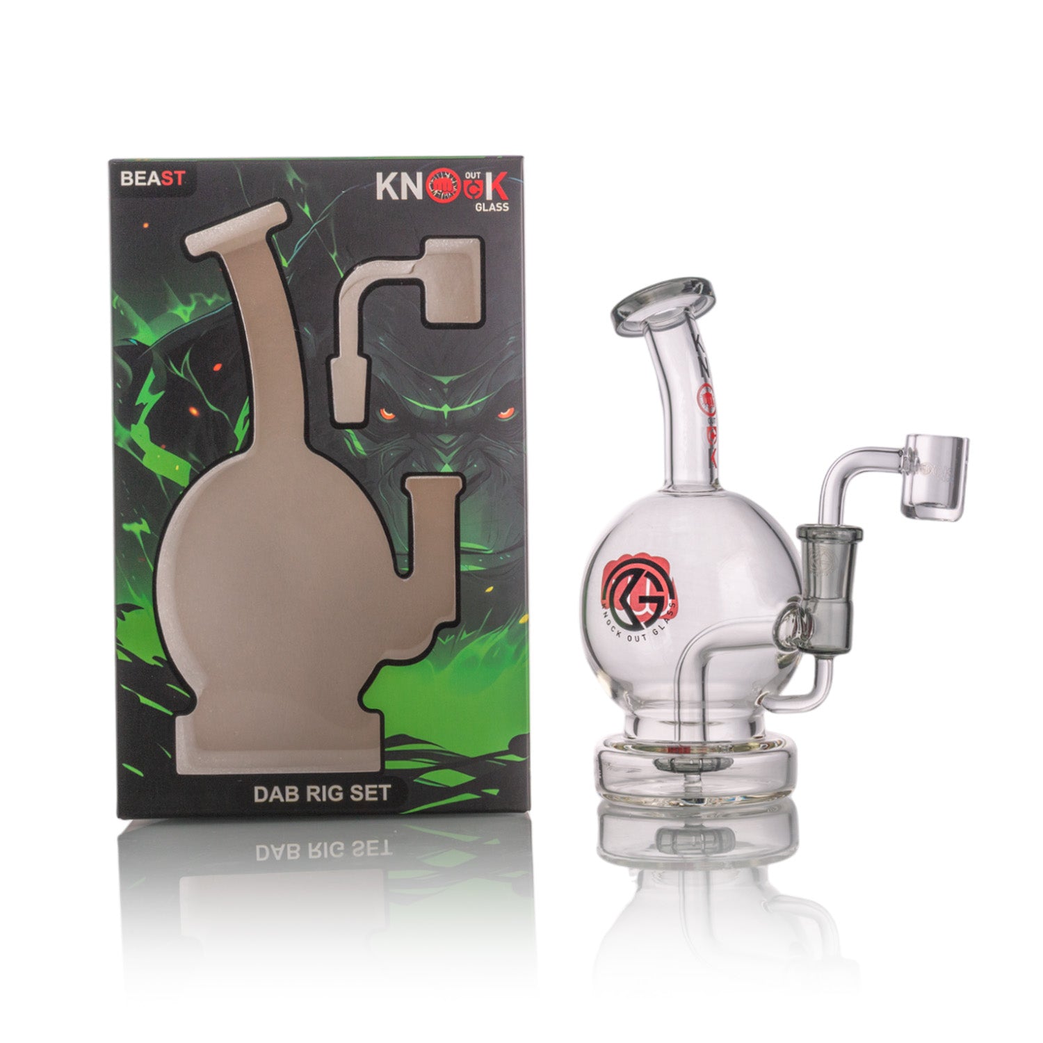Knockout Glass: Beast Waterpipe 7.5 inch 4mm