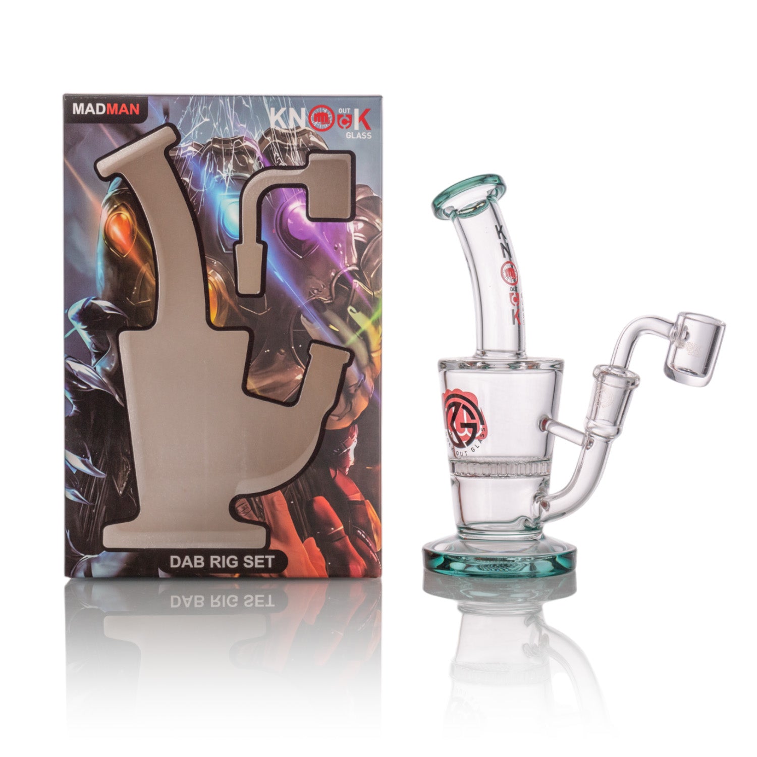 Knockout Glass: MadMan Waterpipe 7 inch 4mm - HYPE WHOLESALE