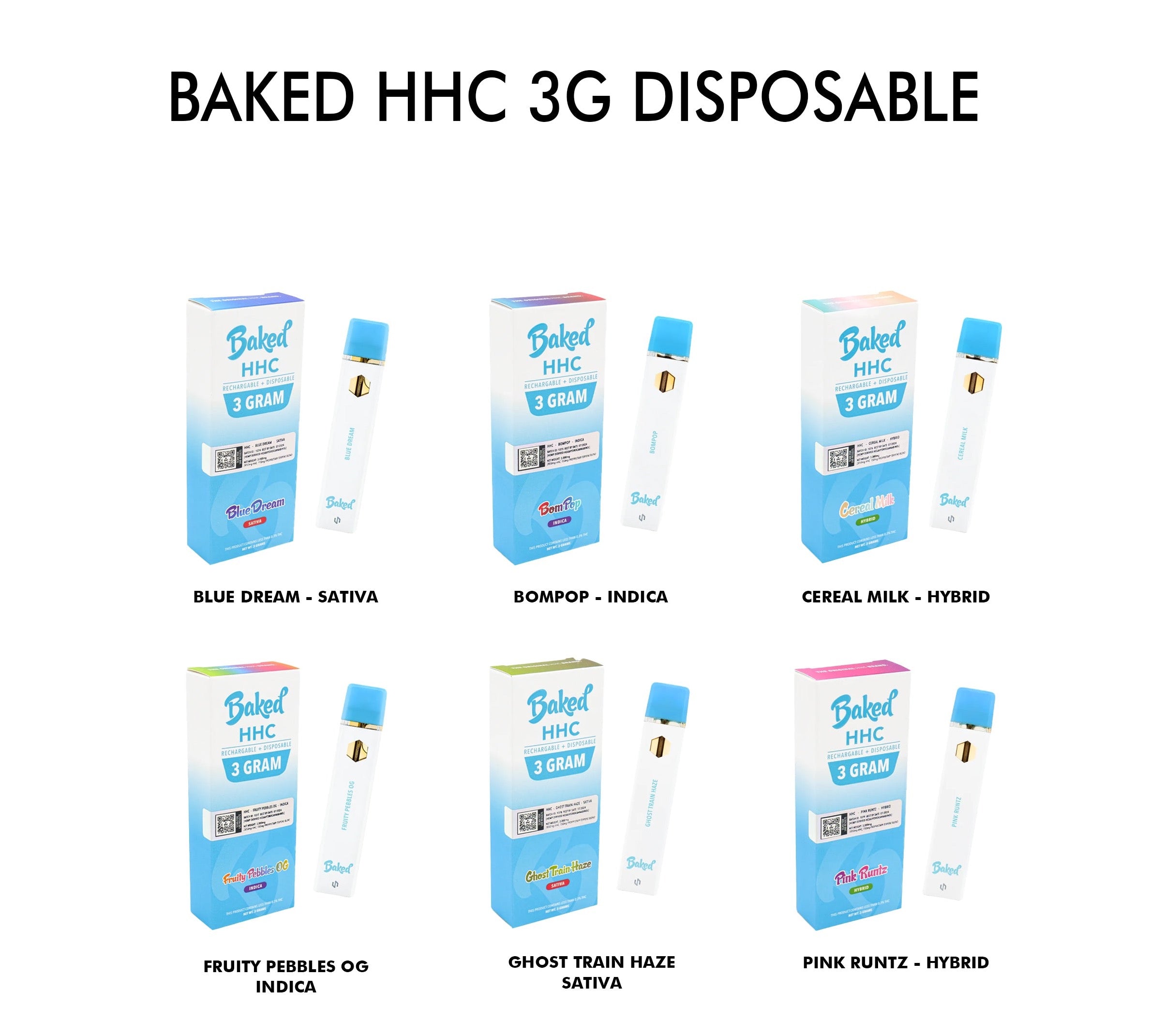 Baked HHC 3G Disposable