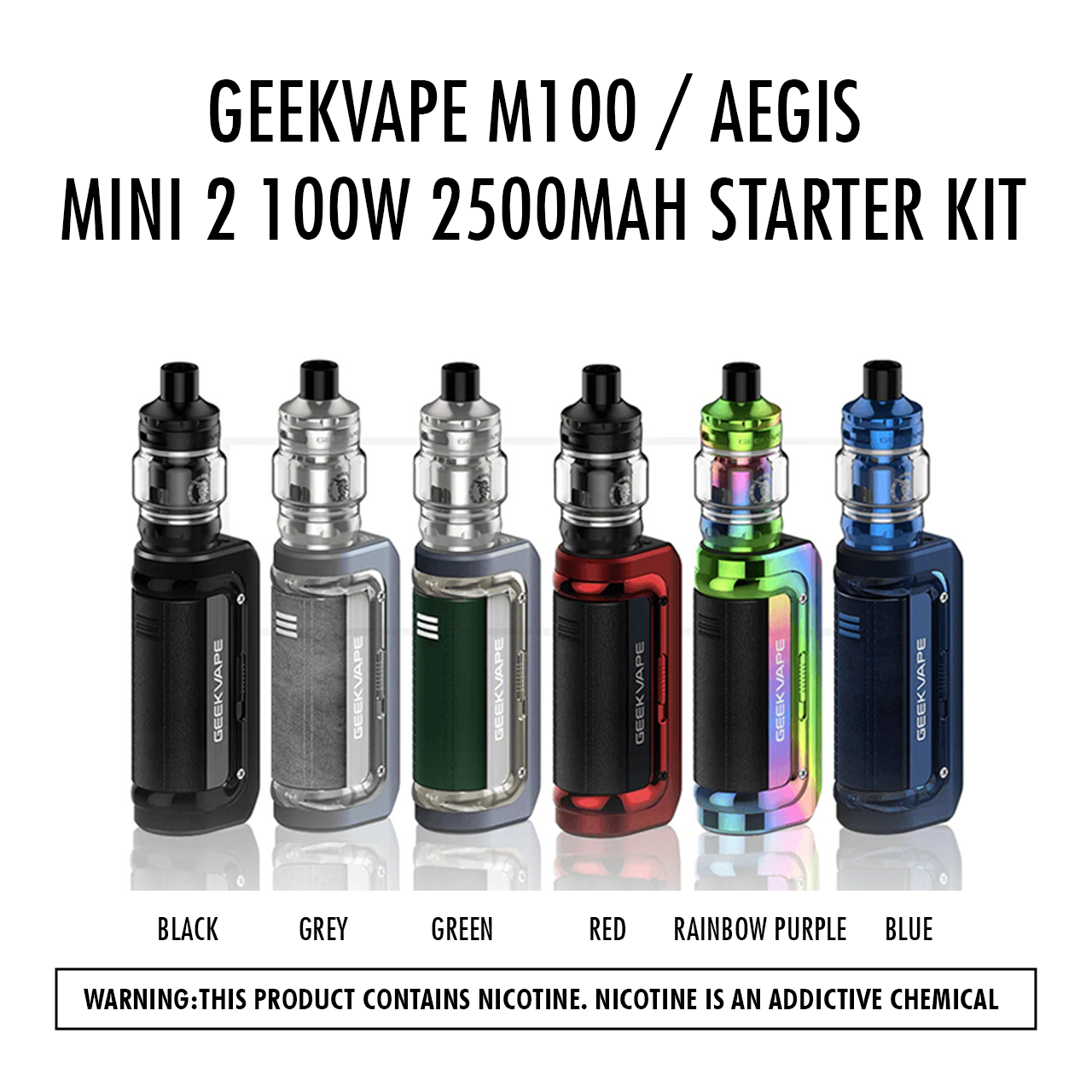 GeekVape M100 / Aegis Mini 2 100W 2500mAh Starter Kit - HYPE WHOLESALE