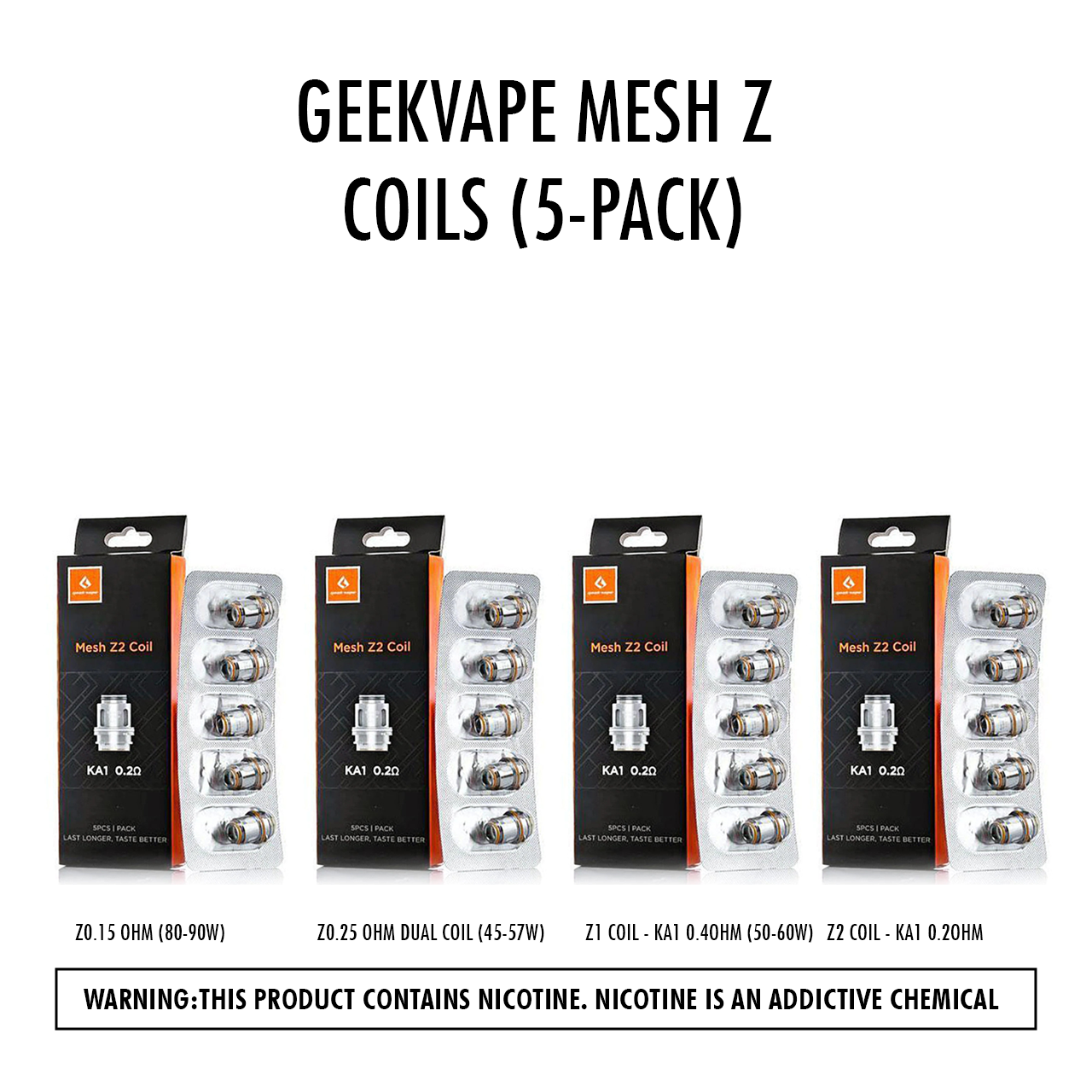 GeekVape Mesh Z Coils (5-Pack) - HYPE WHOLESALE