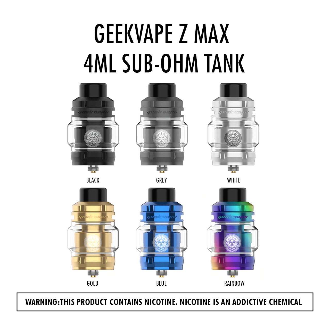 Geekvape Z Max 4Ml Sub-Ohm Tank - HYPE WHOLESALE
