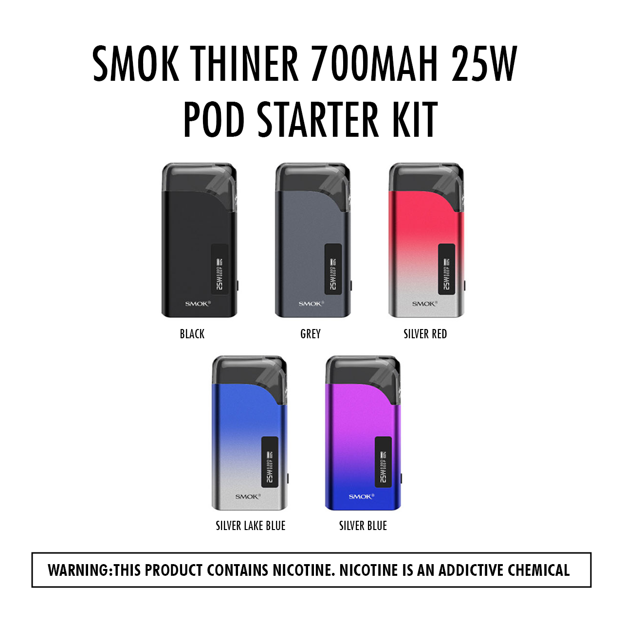 Smok Thiner 700Mah  25W Pod starter kit