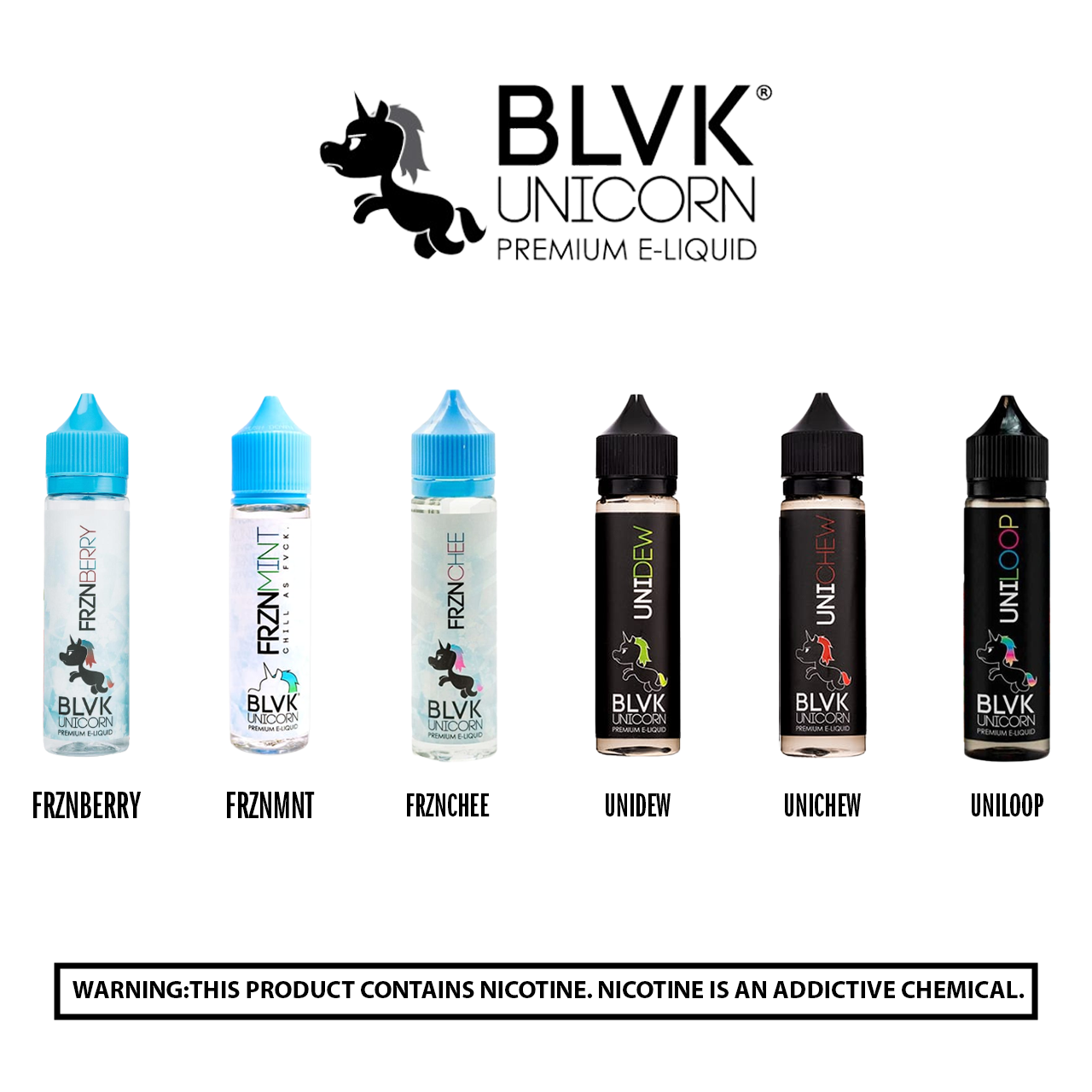 BLVK Unicorn E-Liquids - 60 ML