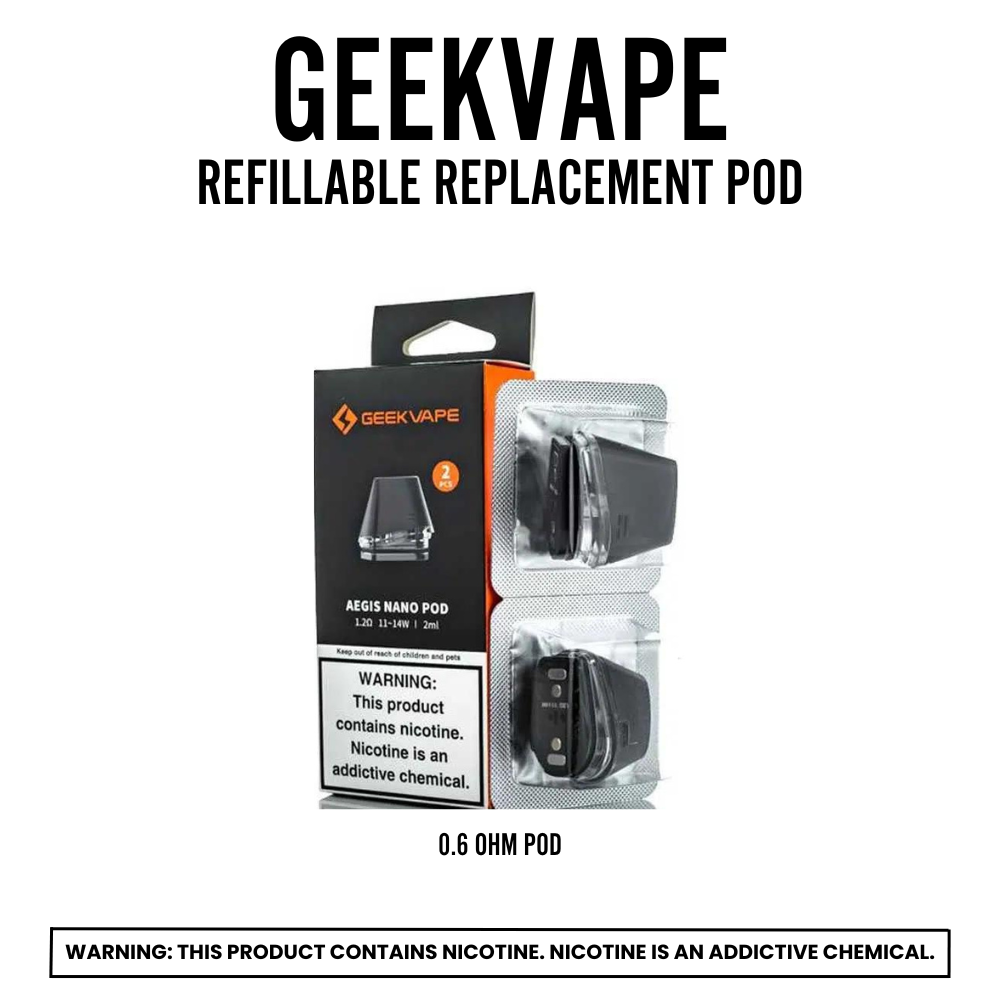 GeekVape Aegis Nano 2ML Refillable Replacement Pod - Pack of 2