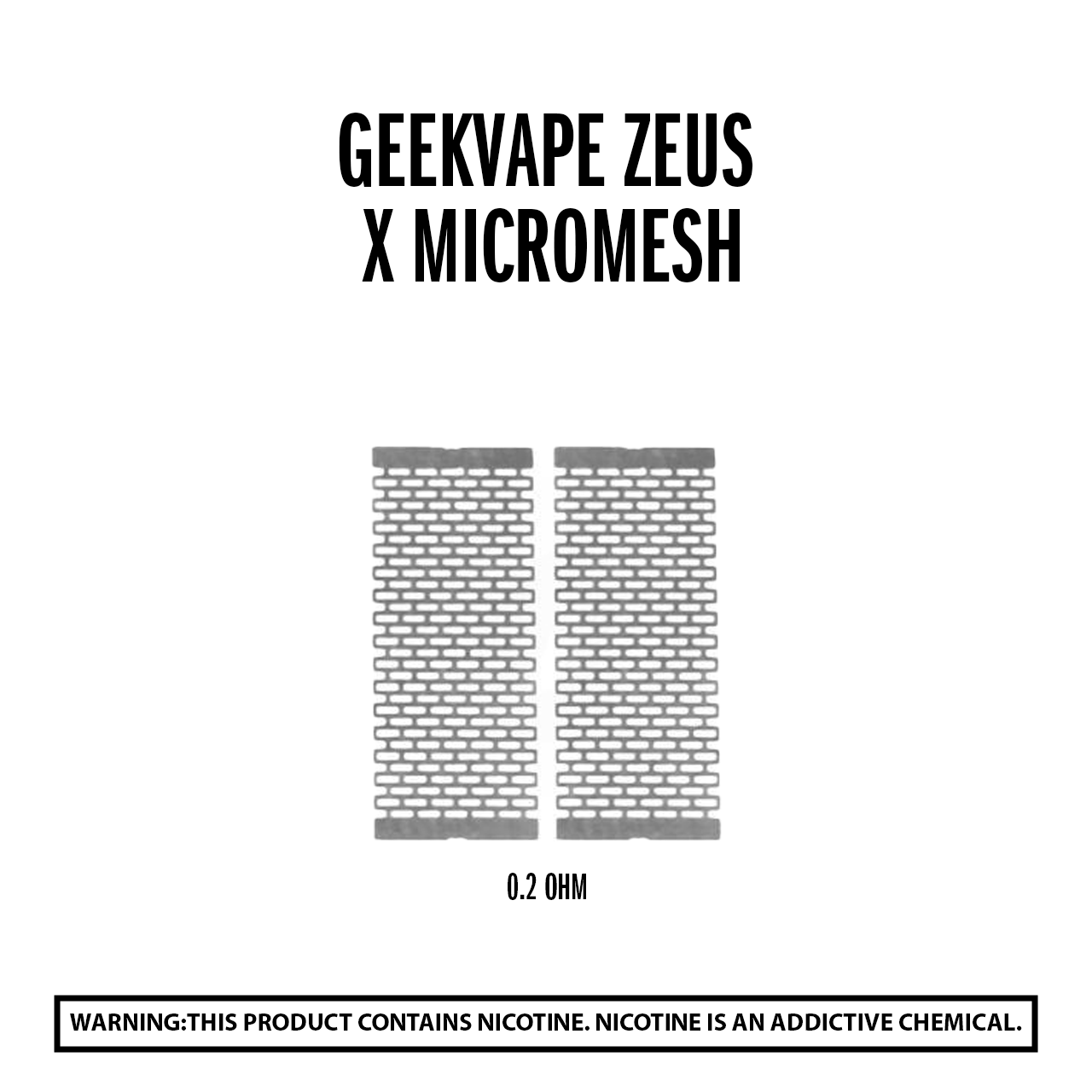 GeekVape Zeus X Mesh Micromesh KA01-0.2ohm