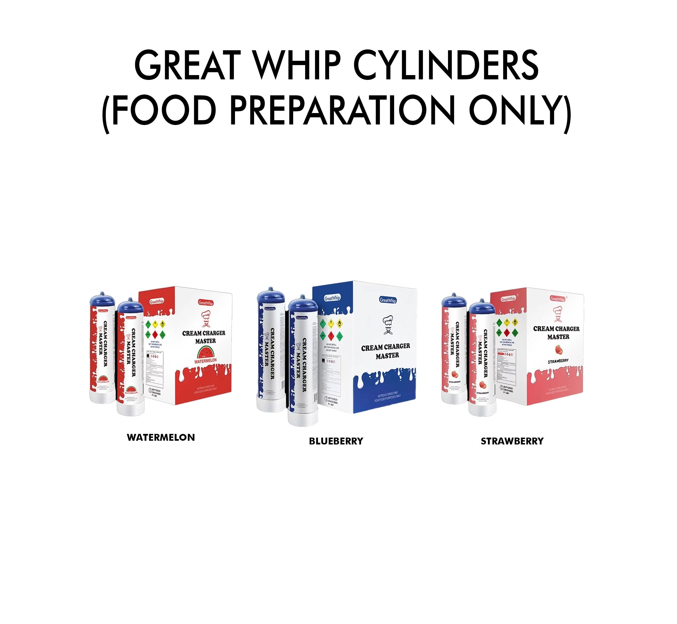 Great Whip Cylinders (Food Preparation Only)