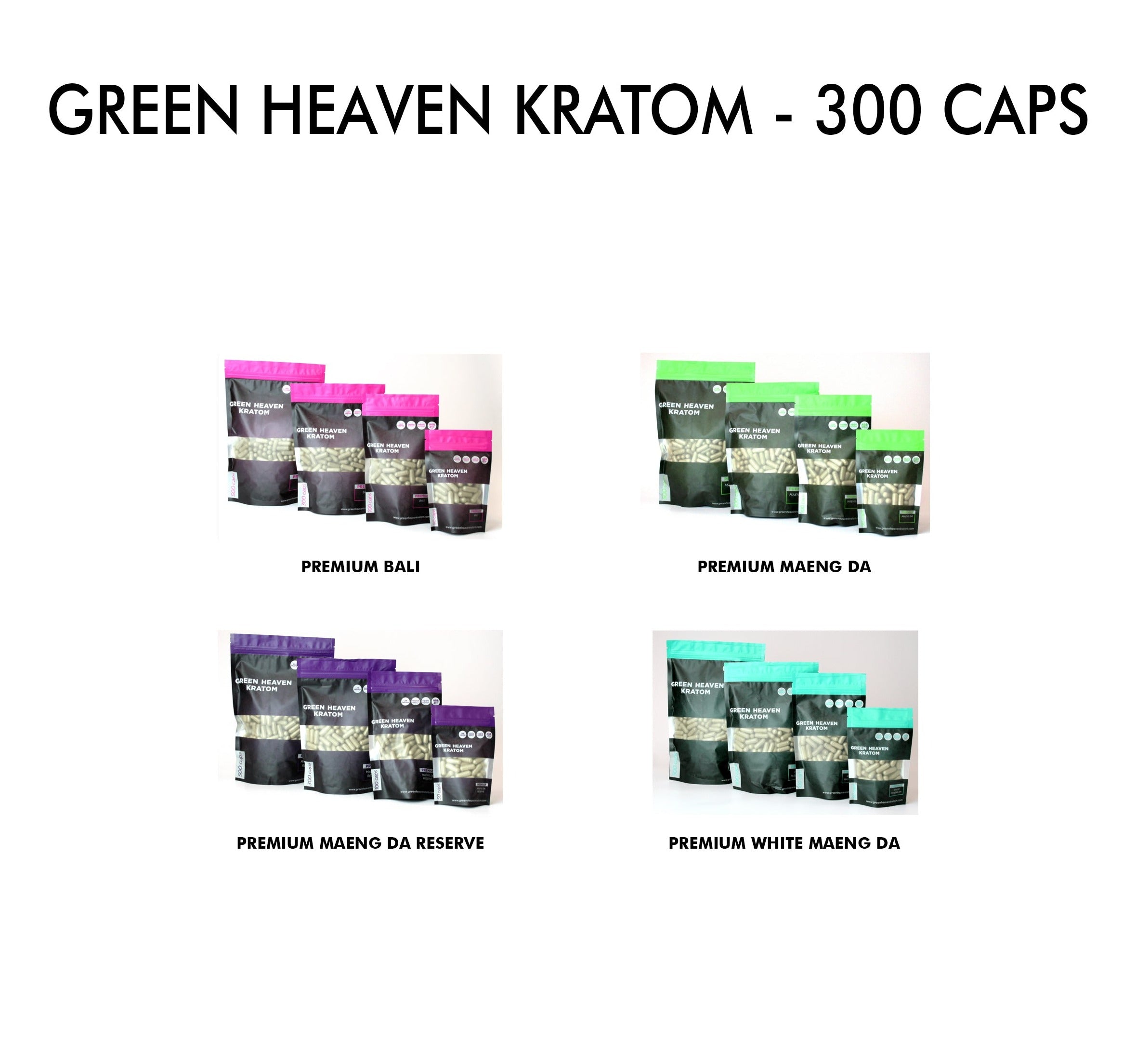 Green Heaven Kratom - 300 Caps - HYPE WHOLESALE