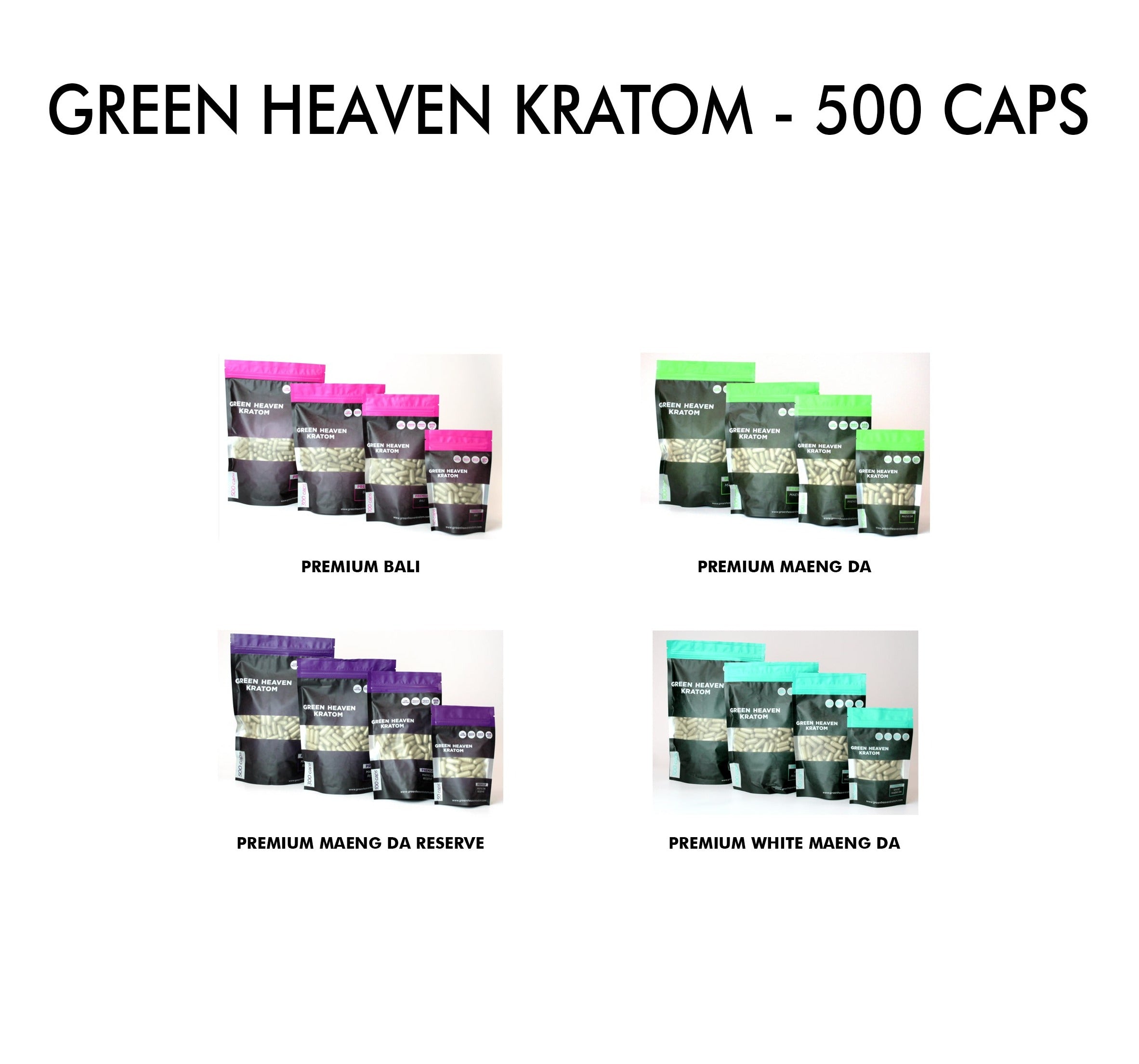 Green Heaven Kratom - 500 Caps