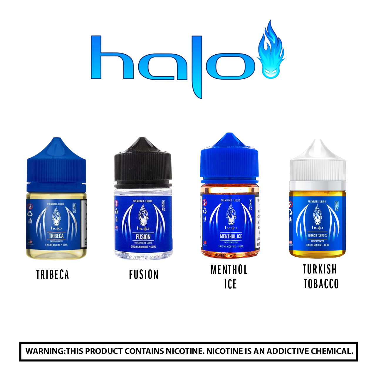 Halo Blue PMTA E-Juice 60Ml