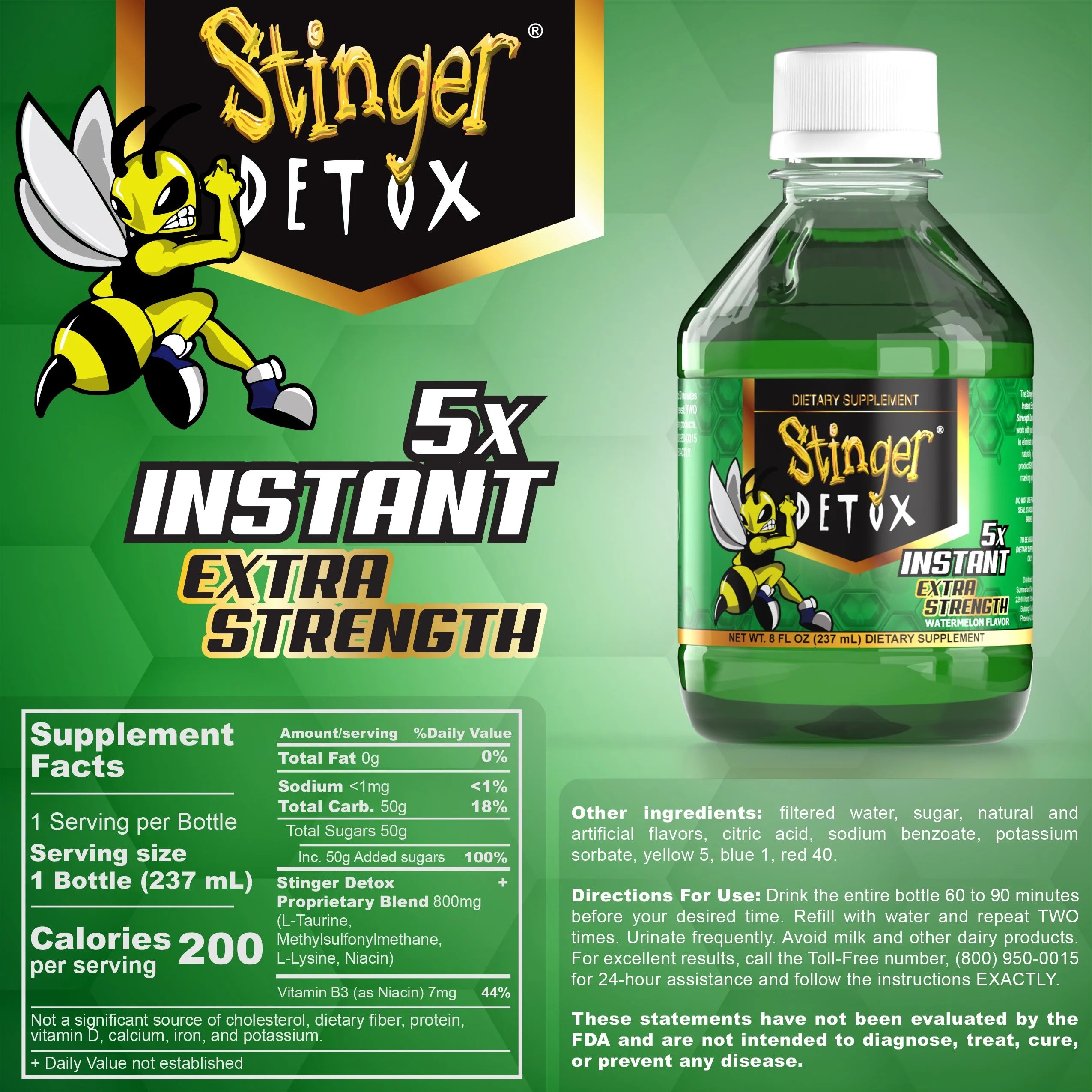 Stinger Instant Detox 5X Extra Strength 8 OZ (237ML)