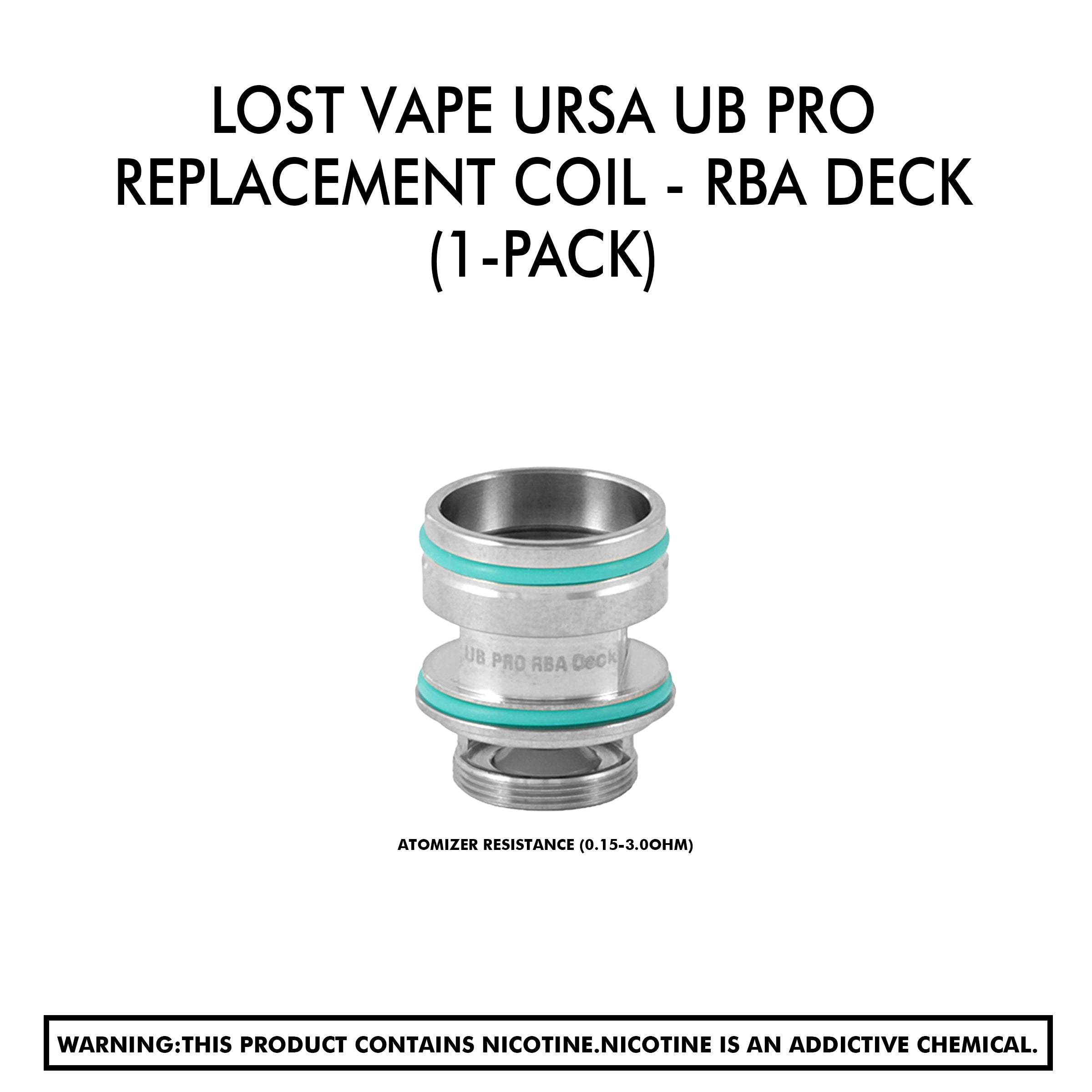 Lost Vape Ursa UB Pro Replacement Coil - RBA Deck (1-Pack)