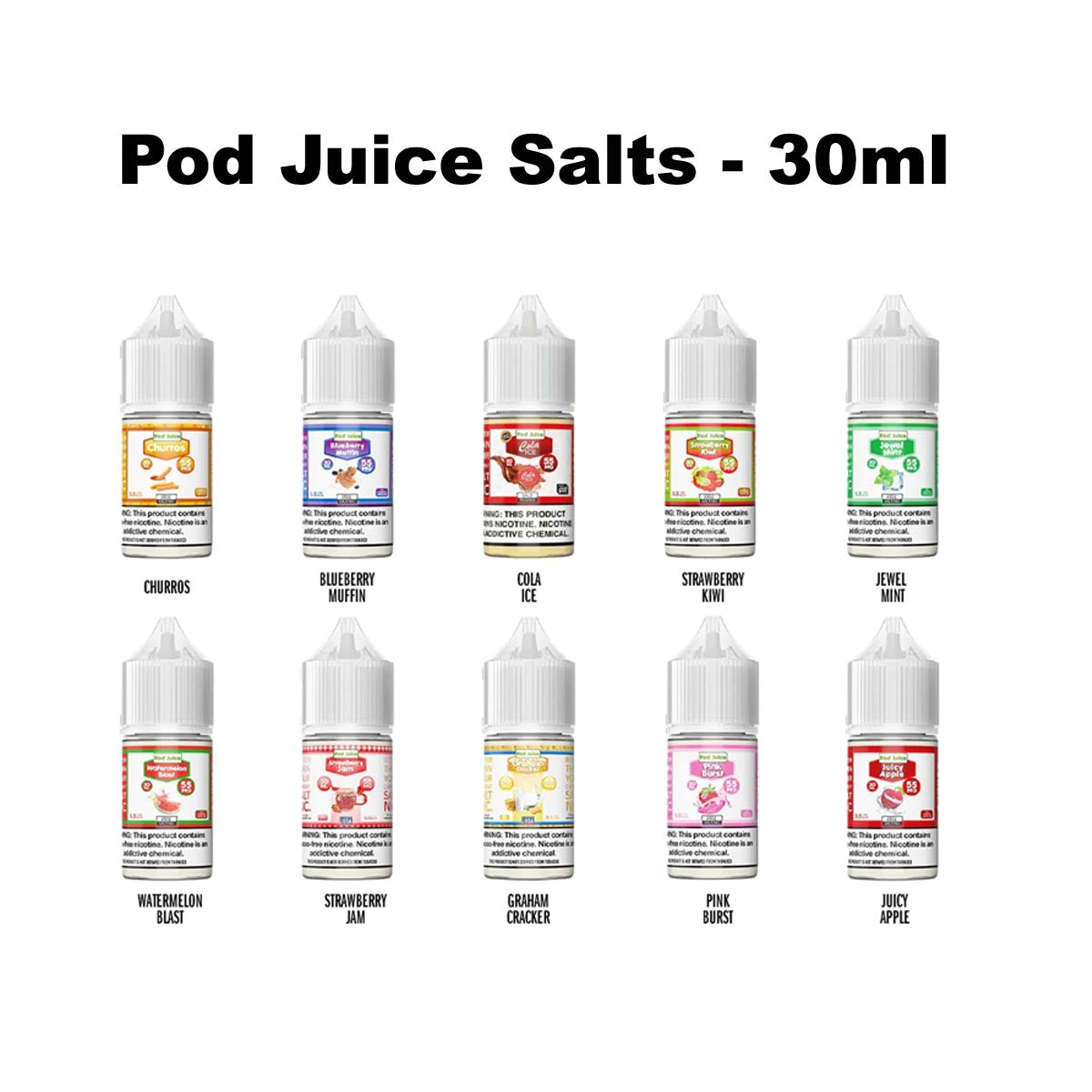 Pod Juice Salts - 30ml - HYPE WHOLESALE