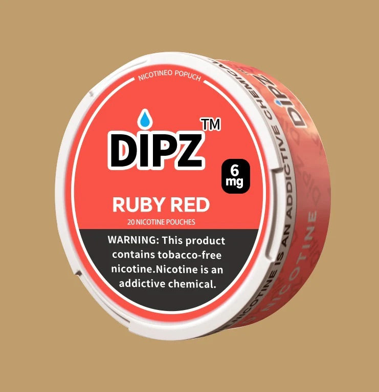 DIPZ TOBACCO FREE NICOTINE POUCH (20 POUCHES/CAN) (5CANS/ROLL