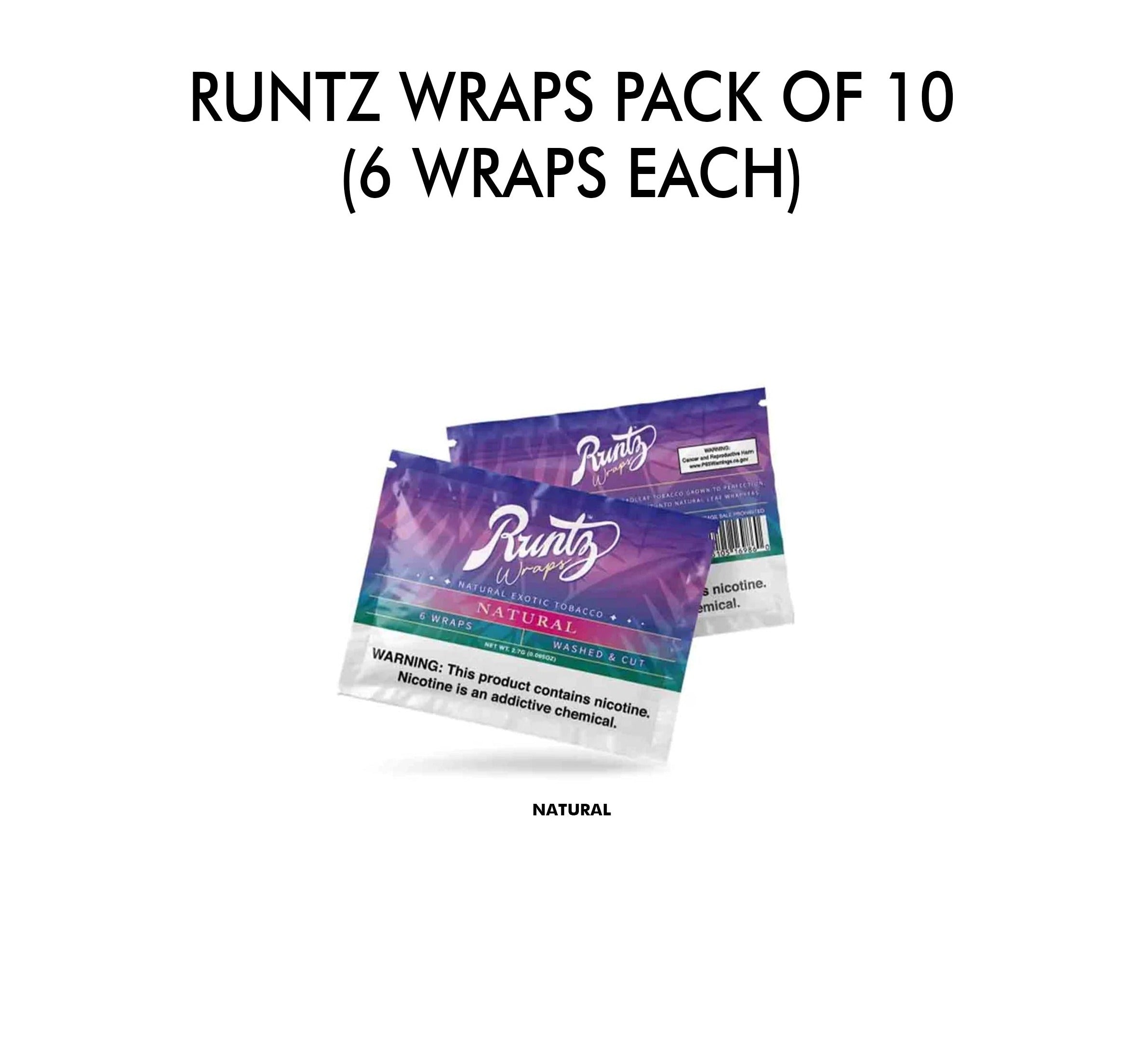Runtz Wraps Pack of 10 (6 wraps each)