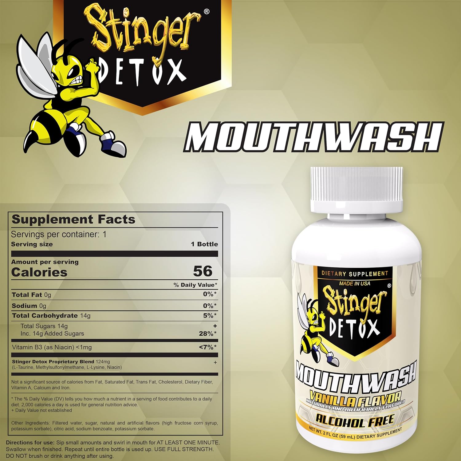 Stinger Detox Mouthwash  2 OZ(59ML)