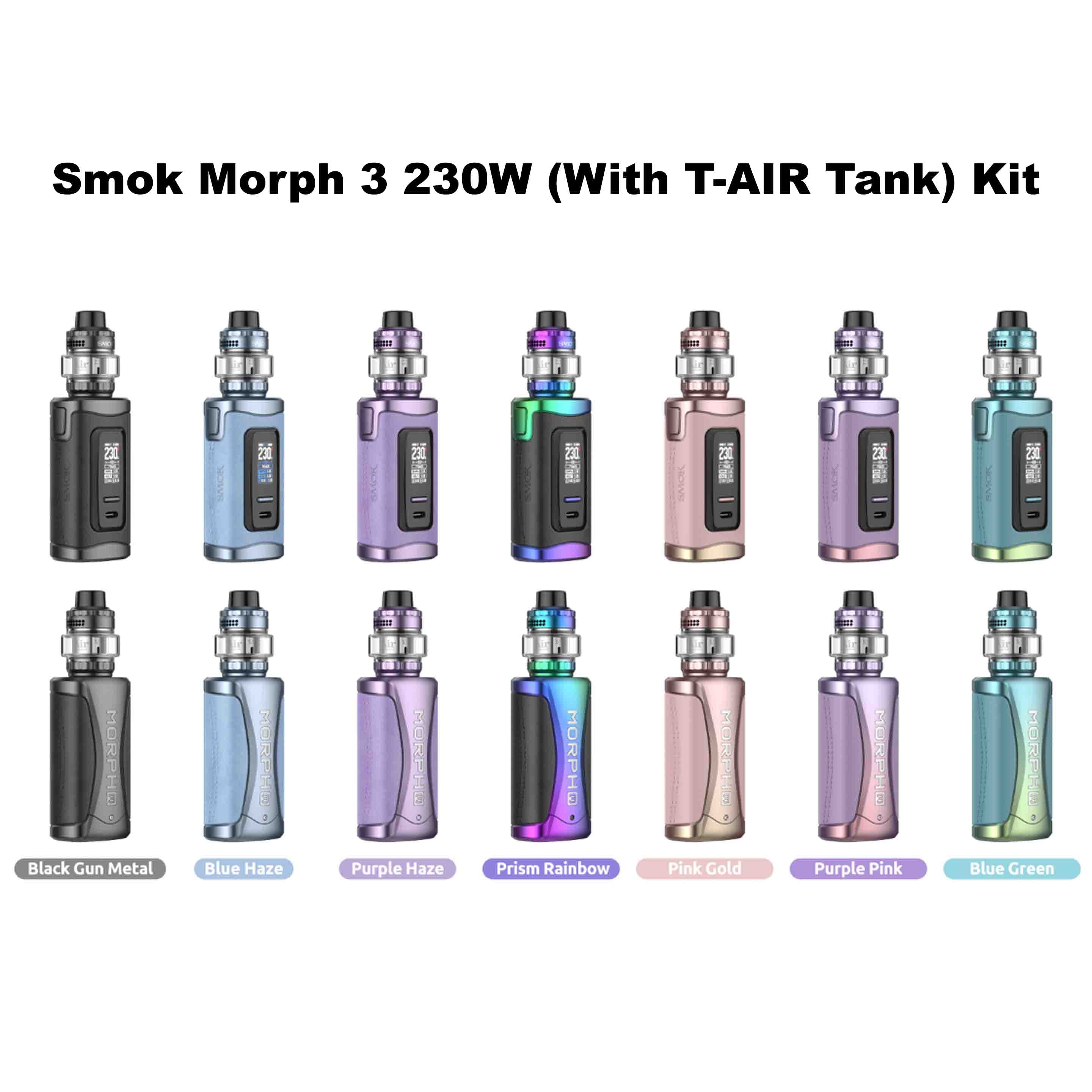 Smok Morph 3 230W (With T-AIR Tank) Kit - HYPE WHOLESALE