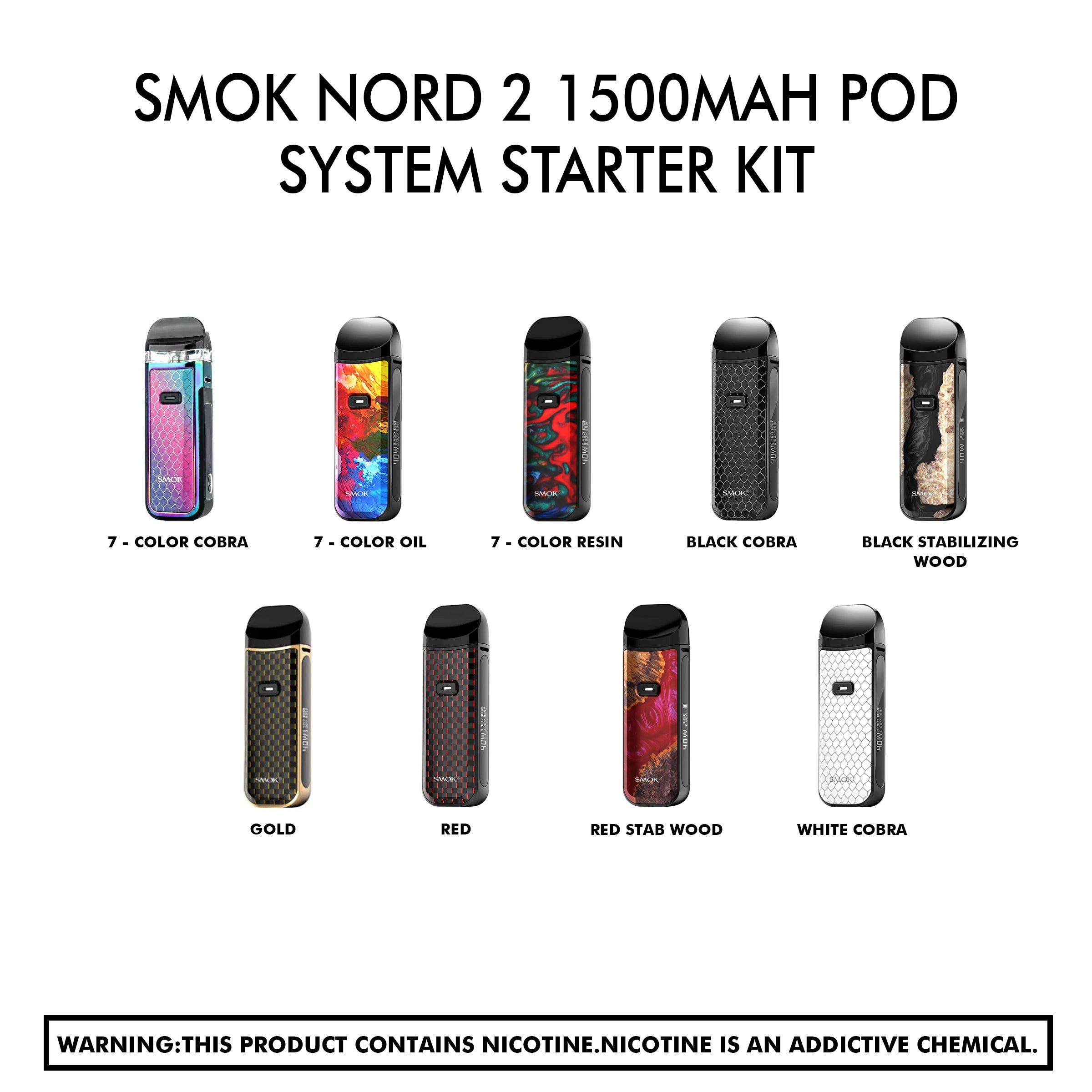 Smok Nord 2 1500Mah Pod System Starter Kit