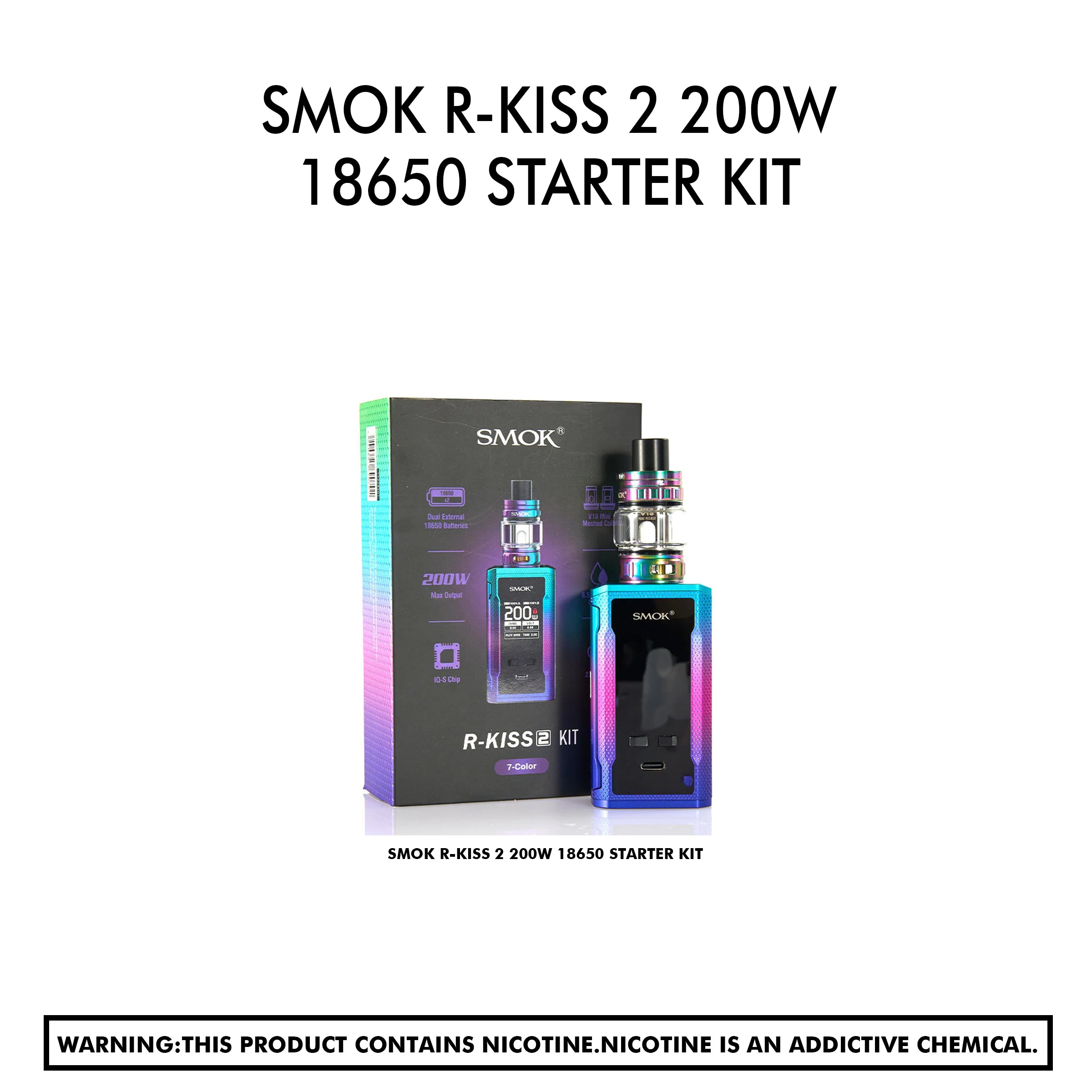 Smok R-Kiss 2 200W 18650 Starter Kit