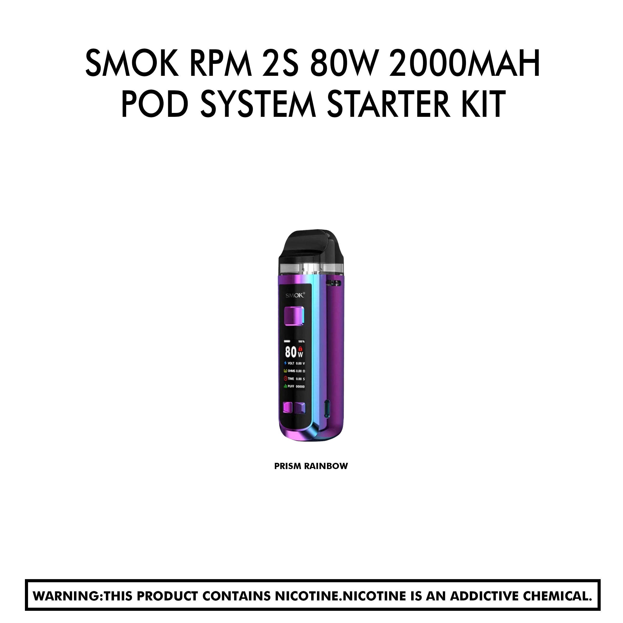 Smok Rpm 2S 80W 2000Mah Pod System Starter Kit