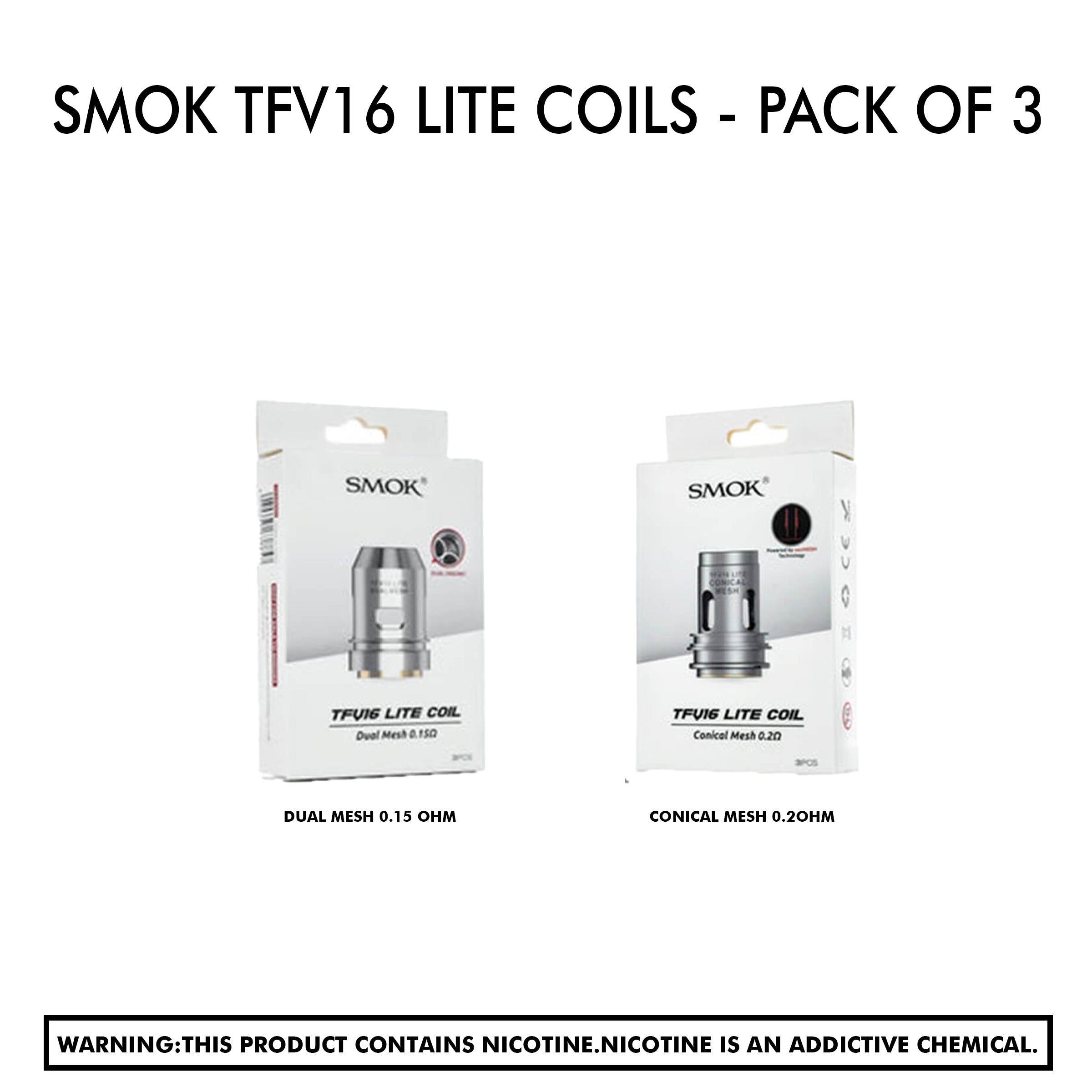 Smok Tfv16 Lite Coils - Pack Of 3