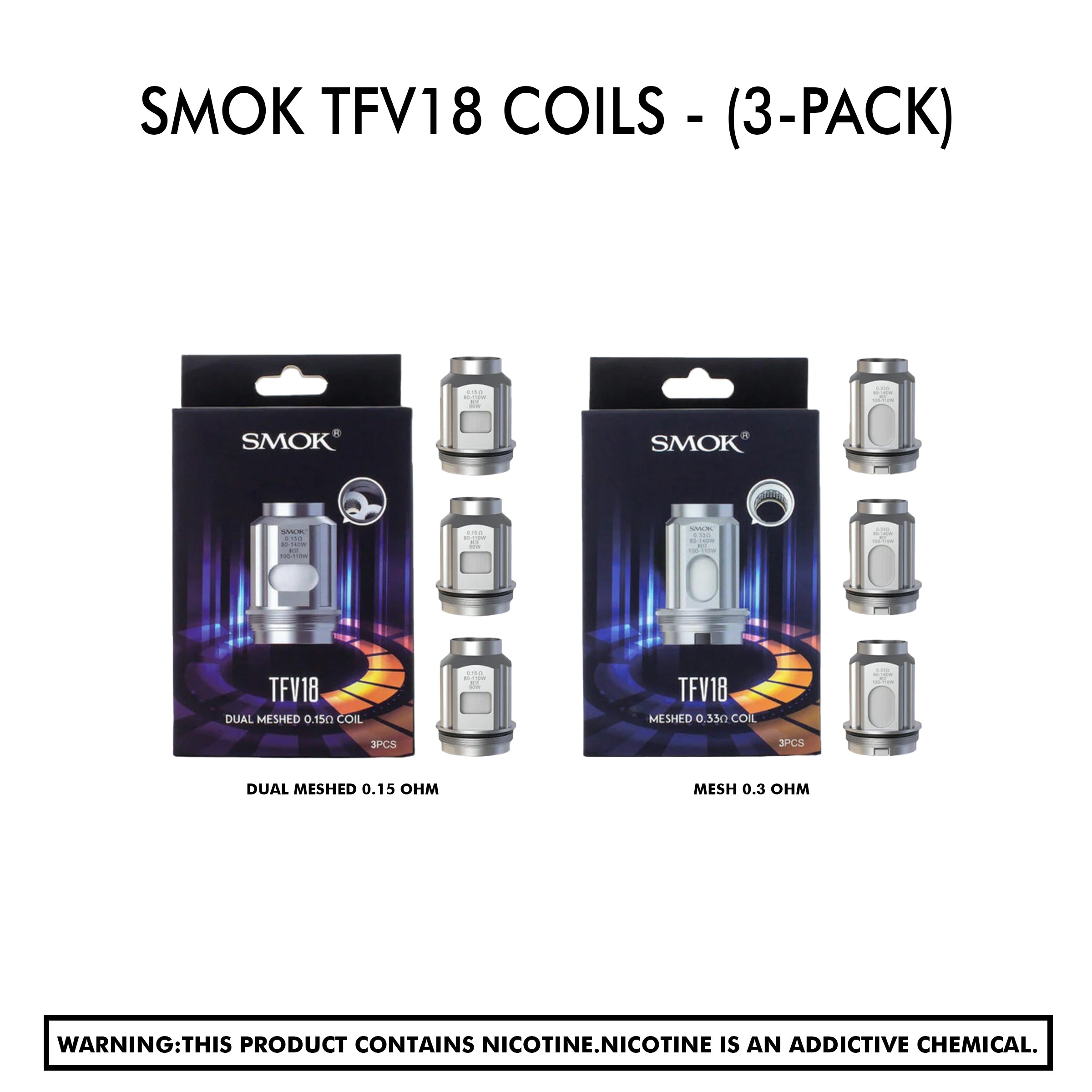 Smok Tfv18 Coils - (3-Pack)