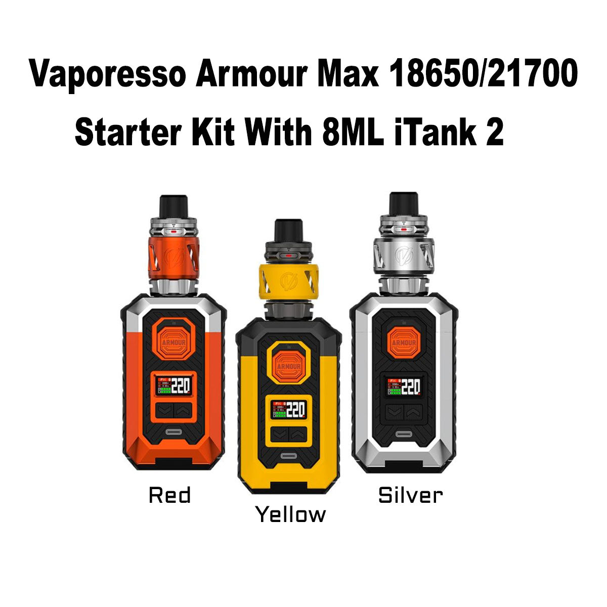 Vaporesso Armour Max 18650/21700 Starter Kit With 8ML iTank 2