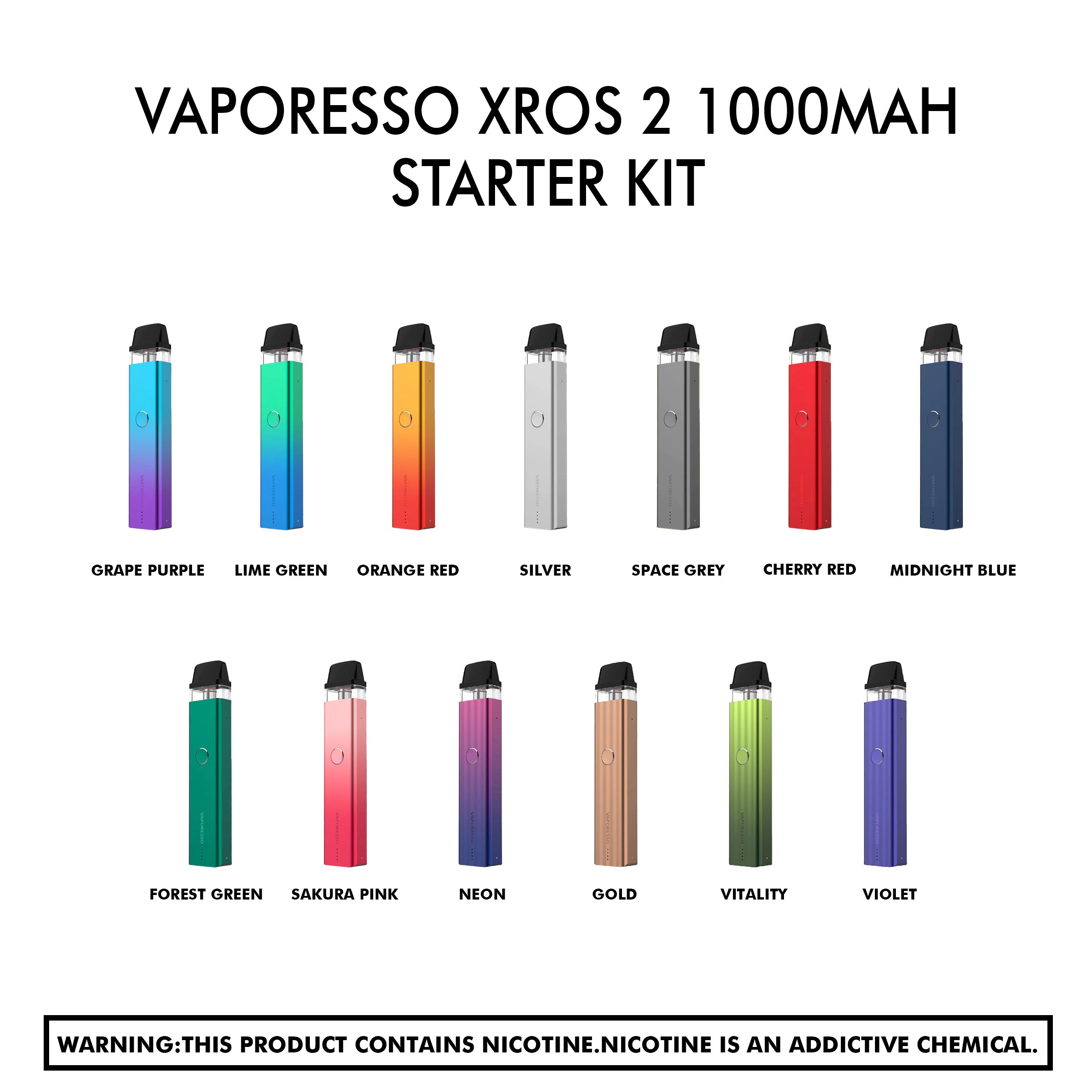Vaporesso Xros 2 1000Mah Starter Kit - HYPE WHOLESALE