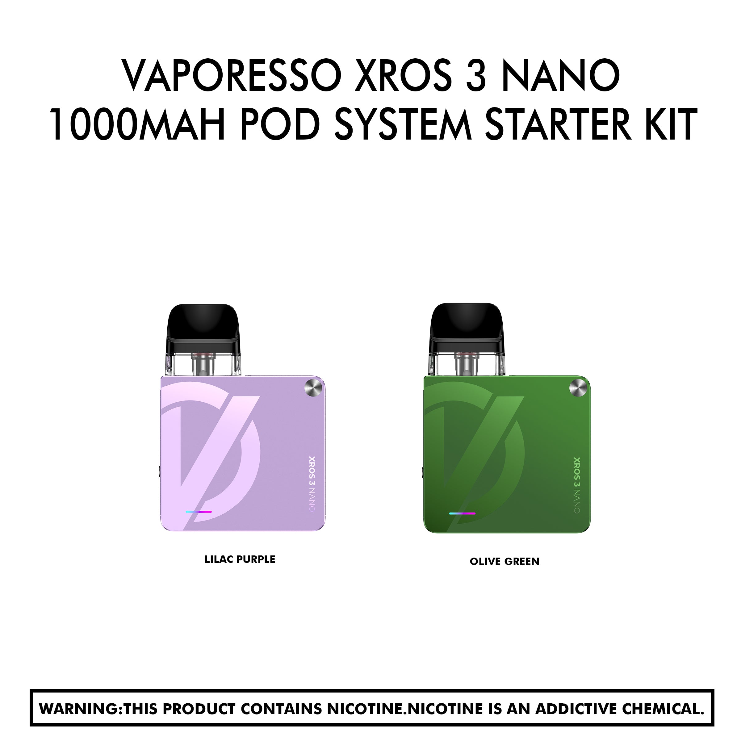 Vaporesso Xros 3 Nano 1000mAh Pod System Starter Kit