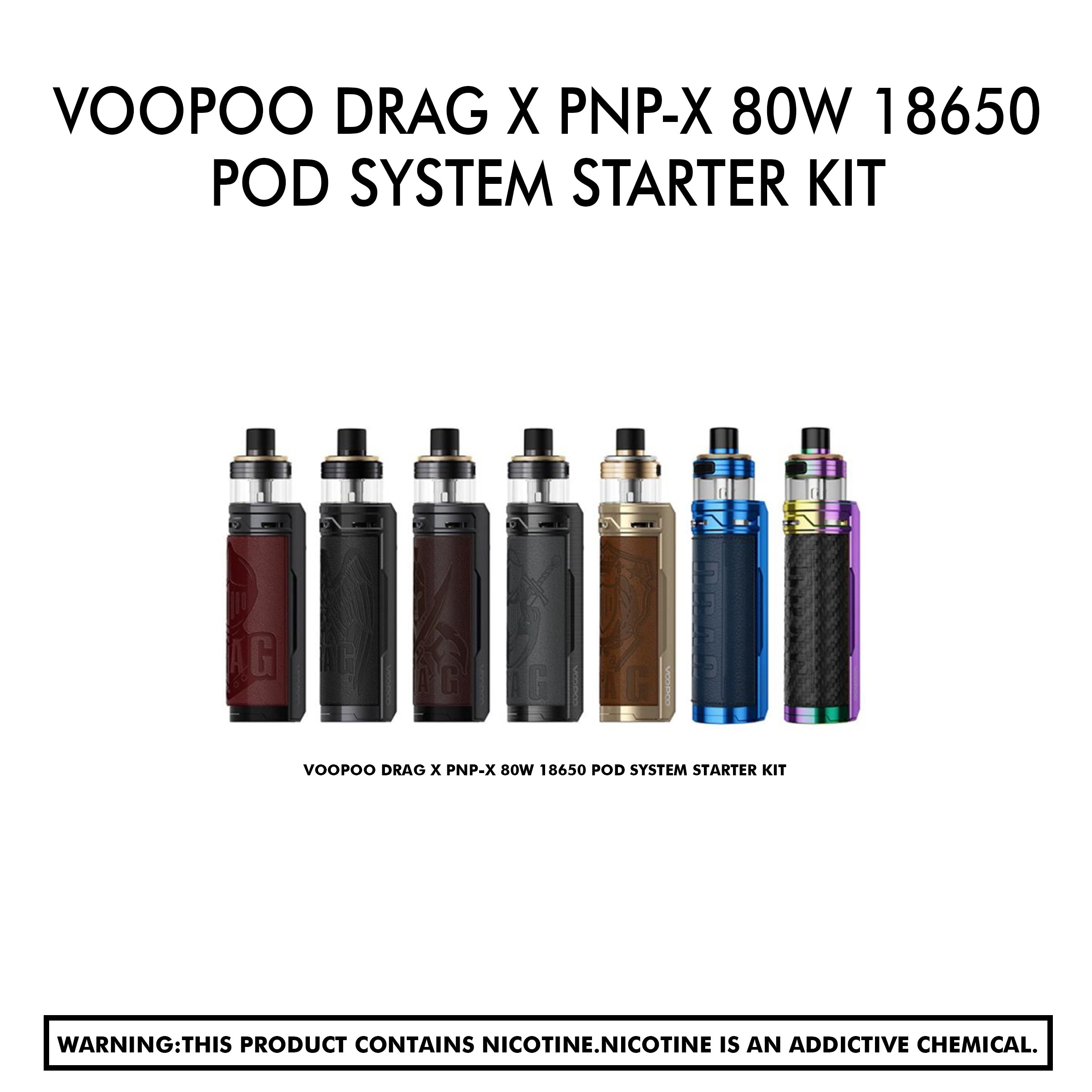 VooPoo Drag X PnP-X 80W 18650 Pod System Starter Kit