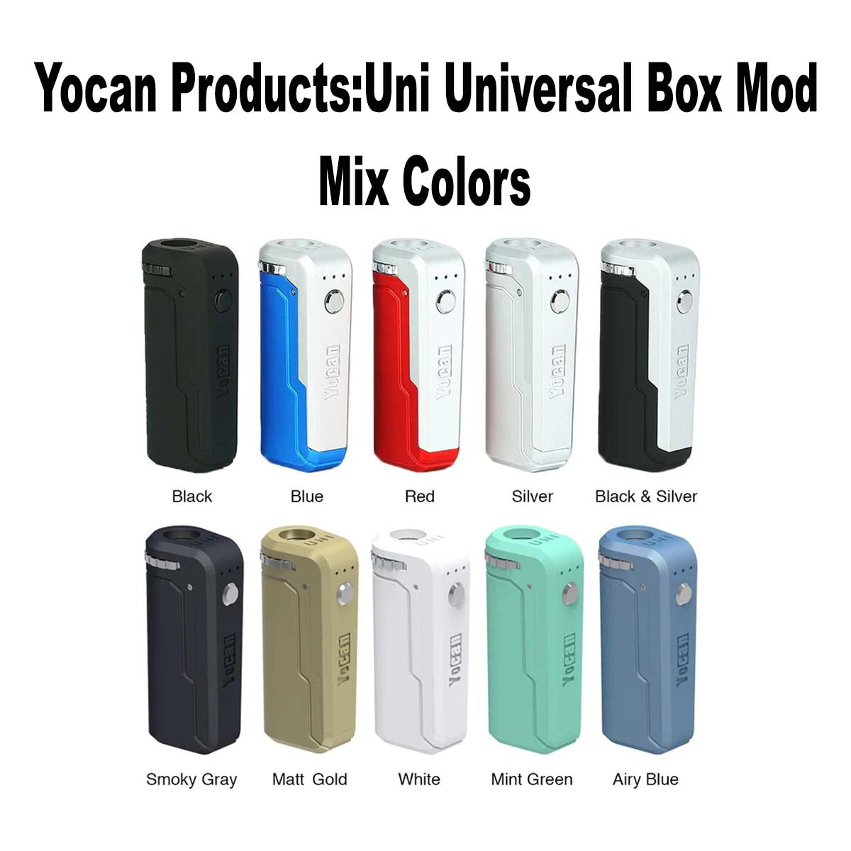 Yocan Products:Uni  Universal Box Mod - Mix Colors - HYPE WHOLESALE