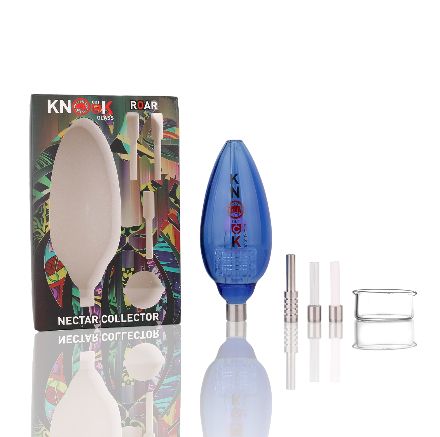 Knockout Roar Matrix Perc Nectar Collectors Set - HYPE WHOLESALE