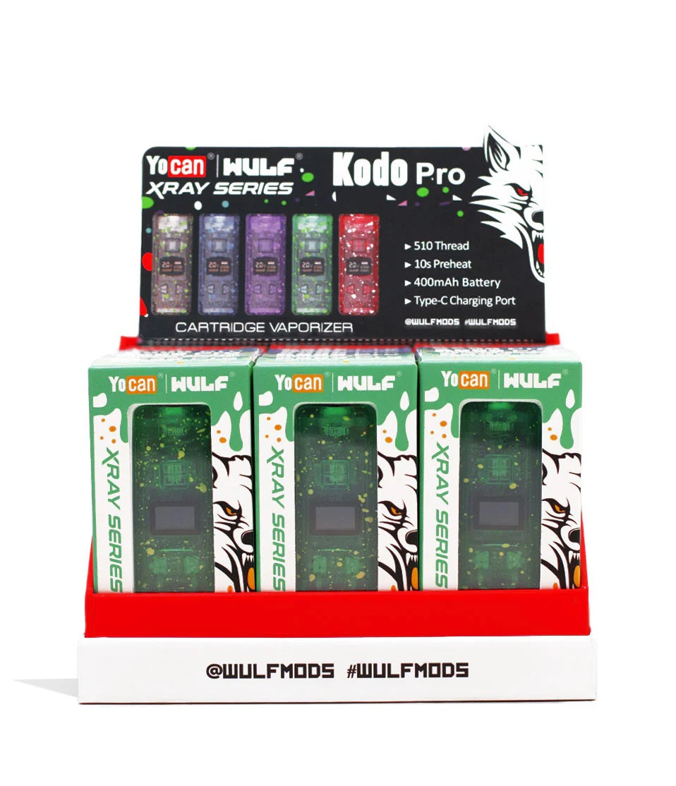 Yocan | Wulf Mods X-Ray Series Kodo Pro 510 Voltage Battery 15pk Display