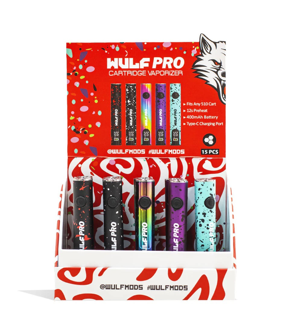 Wulf Pro 510 Voltage Battery 15pk Display